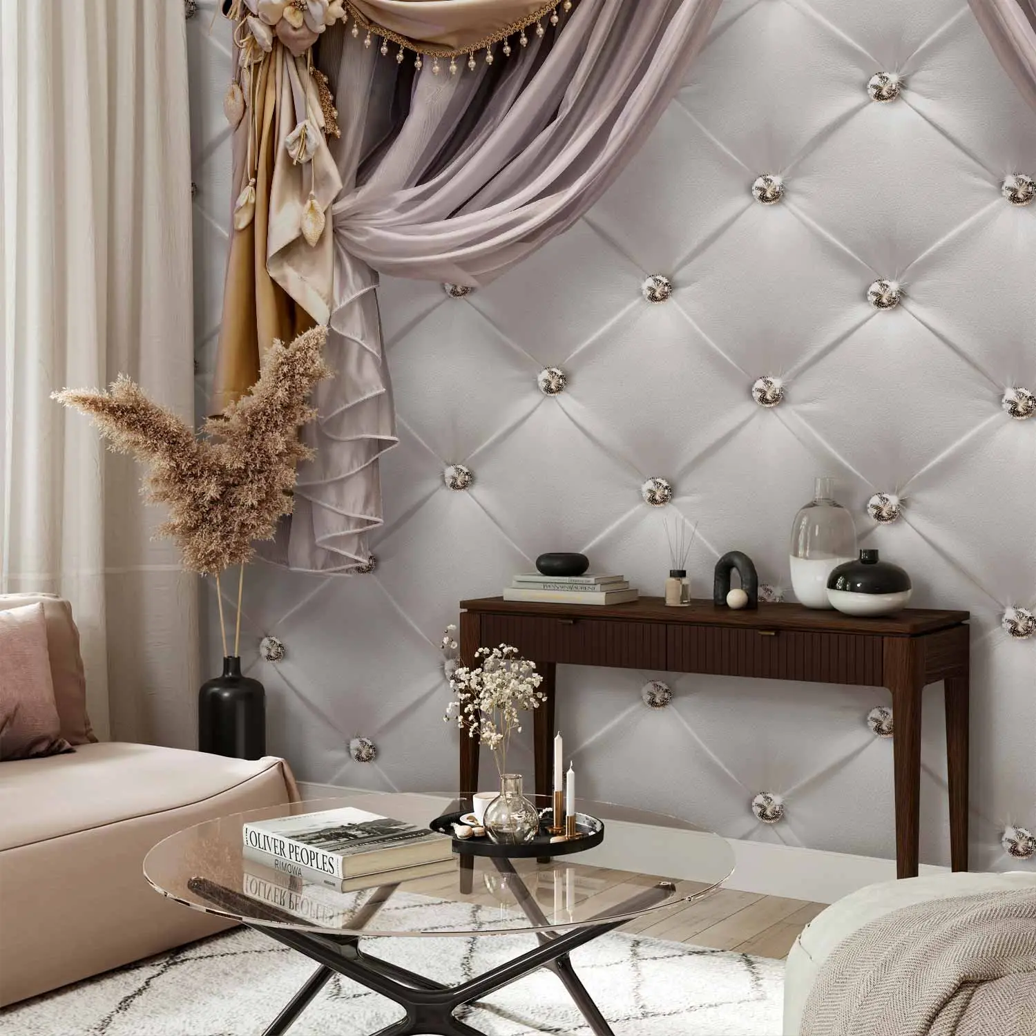 Luxury wallpaper installation